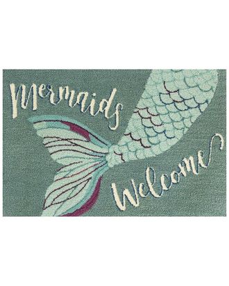 The Rug Market Mermaids Welcome 30X48in Doormat