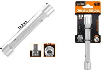 Trade Shop Trade Shop - Chiave A Bussola Tubo Esagonale Da 160 Mm Doppie Bocche Esagonali 16-17 Mm 97552