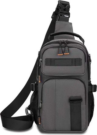 Generic Mens messenger bag, comfortable handbag, large capacity school bag, suitable for storing textbooks and study stationery (Gray)