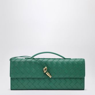 Bottega Veneta Andiamo clutch in Jungle green