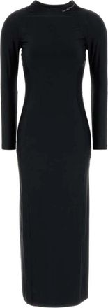 Alexander Wang Stretch Nylon Jurk - Dames - Casual kleedjes - Zwart - S - Nylon - Kleedjes