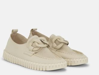 Ilse Jacobsen Tulip 3884 Knit Slip-on - Dames - Sneakers - Beige - 39 EU - Schoenen