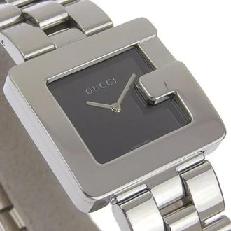 Gucci Pre-owned Stainless Steel watches - Dames - Vintage Horloges - Zwart - ONE Size - Vintage