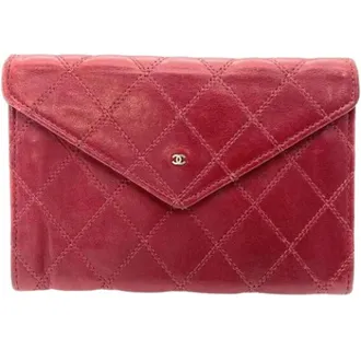 Chanel Pre-owned Wallets, female, Red, Size: ONE SIZE Pre-owned Card Case