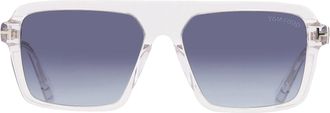 Tom Ford Vincent Gradient Blue Square Mens Sunglasses FT1176 26W 56