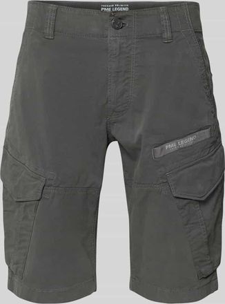 PME Legend Tapered Fit Cargo Bermudas mit Pattentaschen Modell Nordrop in Anthrazit, Gr&ouml;&szlig;e 36