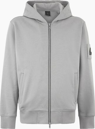 Moose Knuckles Mens Hartsfield Zip Hoodie Top Grey - Size: 38