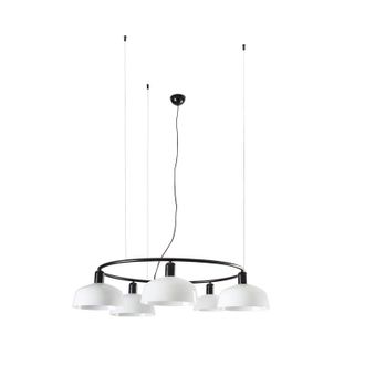 Faro Barcelona Tatawin M L&aacute;mpara Colgante Circular Blanco 20343-119-5l