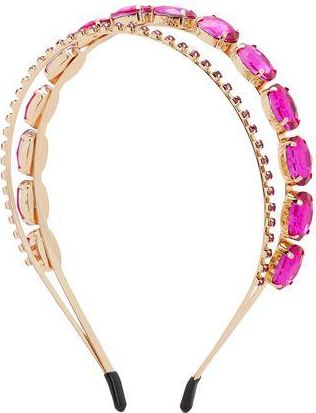 8 by YOOX RHINESTONES MULTICOLOR HEADBAND