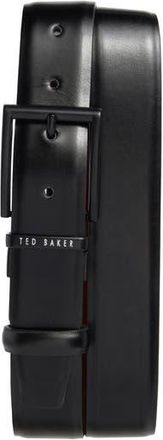 Ted Baker Reversible Leather Dress Belt in Black/Cognac at Nordstrom Rack, Size 40