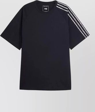 Yohji Yamamoto short sleeve crew neck stripe t shirt