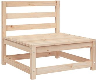 vidaXL Sof&aacute; Jard&iacute;n Sin Reposabrazos Madera Maciza De Pino 70x70x67 Cm Vidaxl