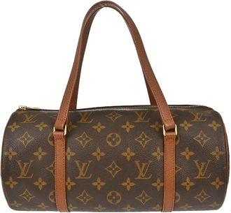 Louis Vuitton Papillon Monogram Canvas Brown Canvas Handbag (Pre-Owned)