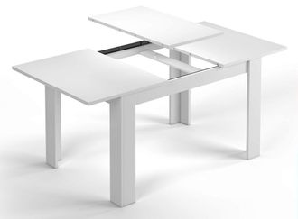 For&eacute;s Mesa Comedor Extensible Kendra Blanco Brillo