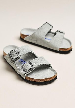 Birkenstock Arizona Suede Soft Footbed Sandals