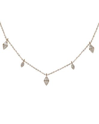 Diana M. Jewels Fine Jewelry 14K Rose Gold 0.57 Ct. Tw. Diamond Necklace