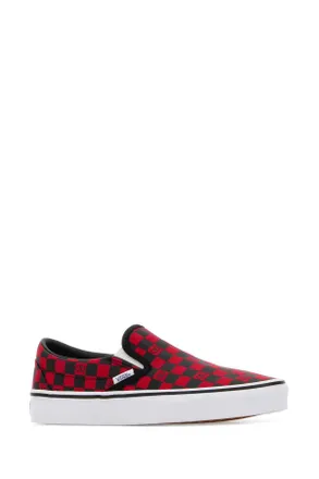 Valentino Garavani Womens Printed Canvas Valentino Garavani X Vans Classic Slip-On Slip-Ons Rougepurneronerobianemie Cotton Sneaker