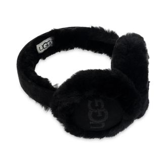 UGG Oorwarmers met logo - Dames - Accessoires - Zwart - ONE Size - Su&egrave;de - Accessoires