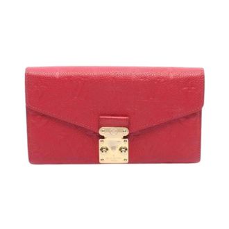 Louis Vuitton Pre-owned Wallets, female, Red, Size: ONE SIZE Pre-owned Portefeuille Metis Monogram Empreinte Long Wallet
