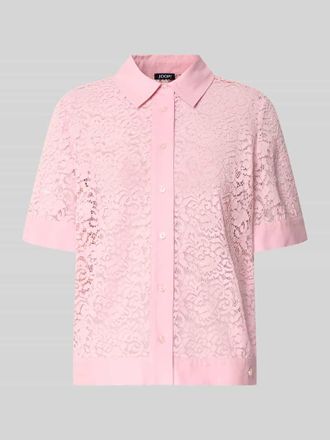 Joop Regular Fit Bluse aus Spitze Modell Blandine in Pink, Gr&ouml;&szlig;e 36