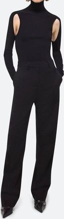 Helmut Lang Curved Car Trousers In Black