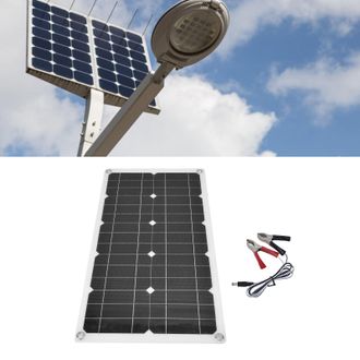 OEM Panel Solar Port&aacute;til De 100 W - Modelo De 18 V Con Clasificaci&oacute;n Ip65 Resistente A La Intemperie Para Coche, Barco Y Hogar, Con Cargador Usb Y Soporte