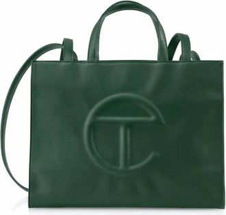 Telfar Unisex Medium Shopping Bag In Dark Olive