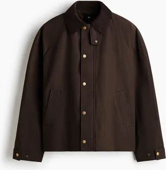 H&M Workwear Jacket in Dark Khaki Green at Nordstrom, Size Xx-Large