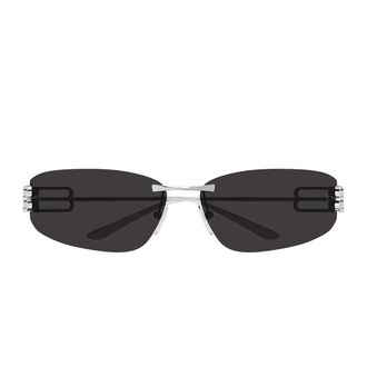 Balenciaga Sunglasses Bb0484 S 002 Ruthenium/Grey Women