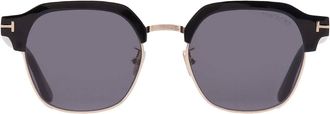 Tom Ford Smoke Square Sunglasses FT1166-K 01A 54