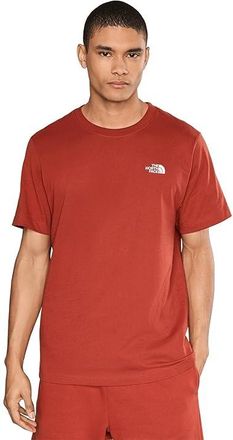 The North Face Evolution Simple Dome Regular Short Sleeve T-Shirts Mens T Shirt Iron Clay : 2XL, Cotton