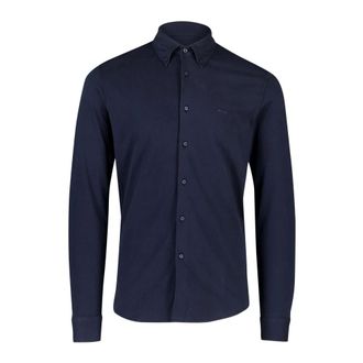 HUGO BOSS Heren, Overhemden, Blauw, Maat: L Katoen