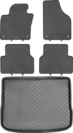 OEM Juego De Alfombrillas De Goma Para Coche Y Maletero Para Volkswagen Tiguan I Suv (2007-2016)