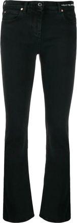 Valentino Bootcut Jeans, female, Black, W29, Slim-Fit Poem Detail Jeans