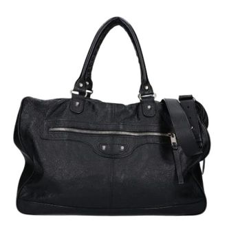 Balenciaga Pre-owned Handbags, male, Black, Size: ONE SIZE Pre-owned Briefcase Shoulder Bag