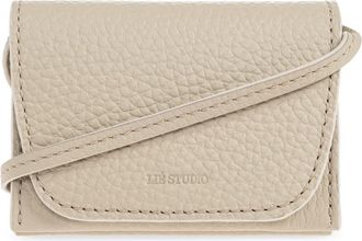 LI&Eacute; STUDIO The Stella Belted Wallet - Dames - Portefeuilles - Beige - ONE Size - Leer - Accessoires