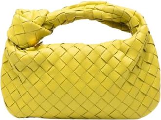 Bottega Veneta Pre-owned Jodie Handtas - Dames - Vintage Handtas - Geel - ONE Size - Leer - Vintage