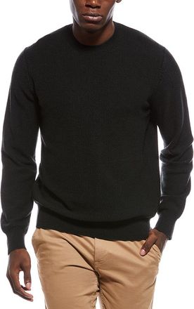 Vince Geo Jacquard Wool & Cashmere Crewneck Sweatshirt