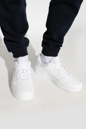 Emporio Armani Sports Shoes With Logo, Mens, White