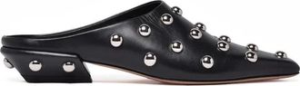 PARIS TEXAS Pointed-Toe Black Mules