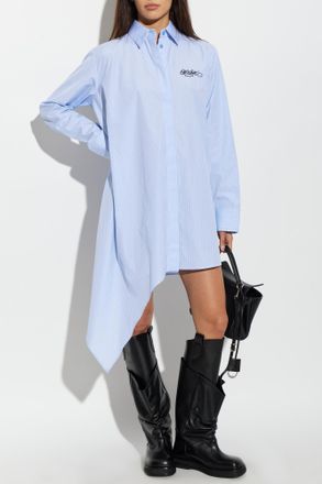 Off-white Shirt Dress, Womens, Blue