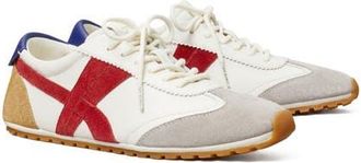 Tory Burch Hank Field Sneaker in Cream/tory Red/grey at Nordstrom, Size 10.5