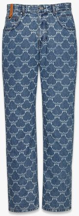 MCM Lauretos Monogram Denim Jeans