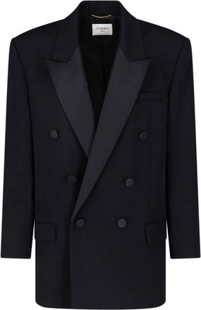 Saint Laurent Blazer Doppiopetto In Lana