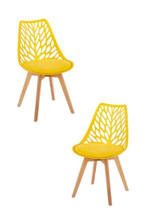 Regalos Miguel Packs Sillas Comedor - Pack 2 Sillas Viva - Amarillo