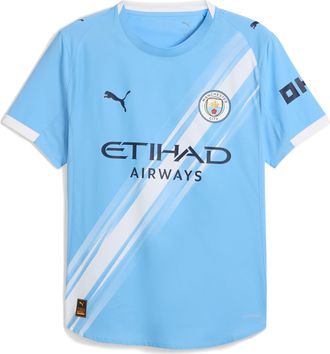 Puma Manchester City Home Football Shirt 2025/26 Season - Authentic with Gift Box - Team Light Blue - Size: M