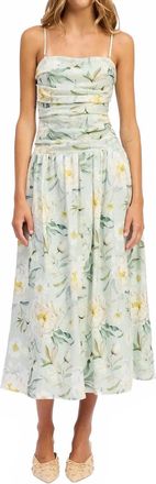 En Saison Elise Midi Dress In Sage