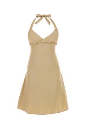 Gimaguas Beige Poplin Jardin Mini Dress