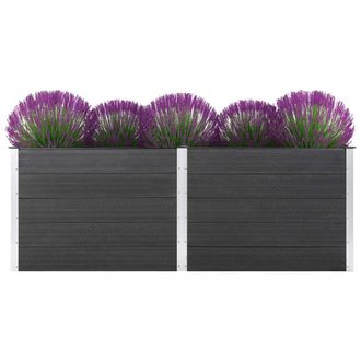 Berkfield Home Garden Raised Bed 250x100x91 cm WPC Grey | Size: 250 x 100 x 91 cm
