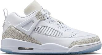 Nike Jordan Mens Spizike Low - Basketball Shoes Metallic Silver/White/Neutral Grey Size 10.0